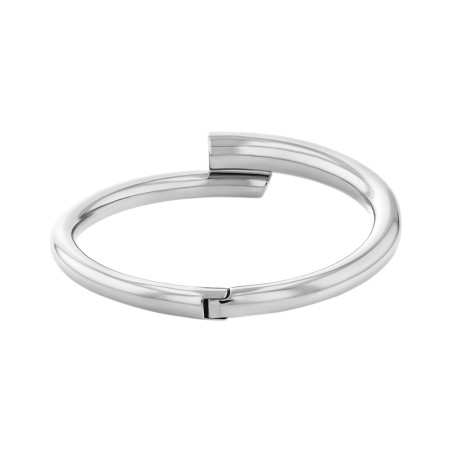 Bracelet femme jonc calvin klein sculptural acier argenté 35000762 – bracelets femme