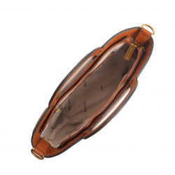 Sac femme porté main et bandoulière mac alyster synonyme cognac ms-553-01 - maroquinerie - edora - 3