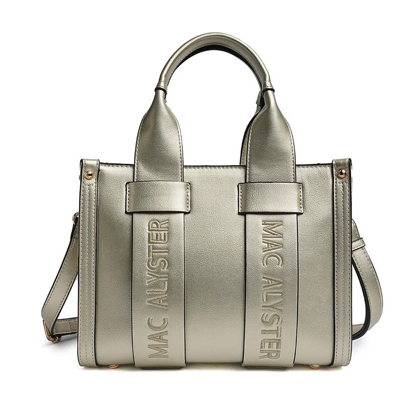 Sac femme petit cabas et bandoulière mac alyster basic clover champagne ksi-222 - maroquinerie - edora