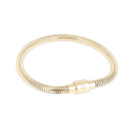 Bracelet or & argent, bracelet plaqué or, bracelet cuir & tissu - bracelets-femme - edora - 1