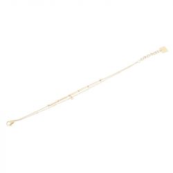 Bracelet femme zag bijoux acier doré et oxyde sbs23110-01wht - bracelets-femme - edora - 0