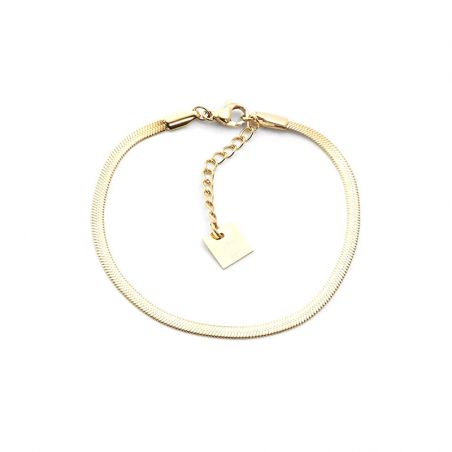 Bracelet or & argent, bracelet plaqué or, bracelet cuir & tissu - bracelets-femme - edora - 1