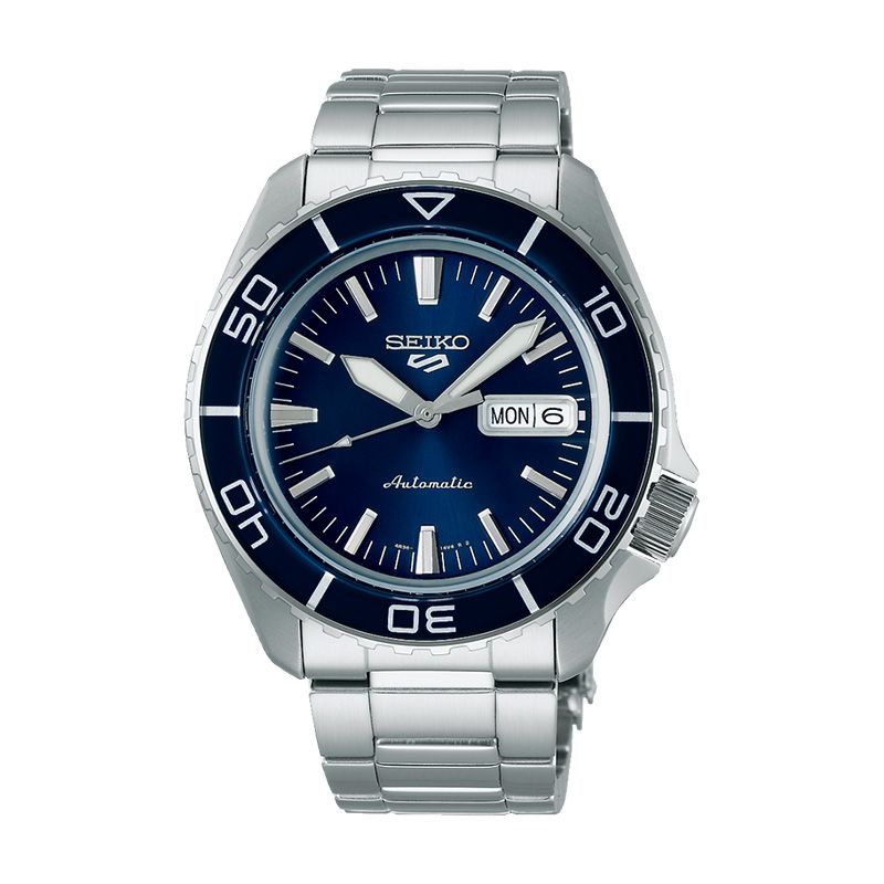 Montre homme automatique seiko 5 acier argenté srpk97k1 - automatiques - edora