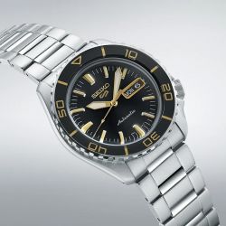Montre homme automatique seiko 5 acier argenté srpk99k1 - automatiques - edora - 1