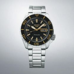 Montre homme automatique seiko 5 acier argenté srpk99k1 - automatiques - edora - 2