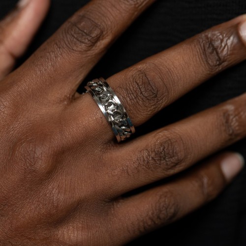 Bague Homme PHEBUS Ayrton Acier 15-0416