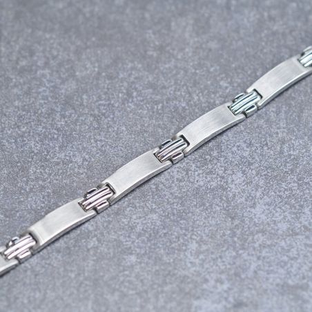 Bracelet or & argent, bracelet plaqué or, bracelet cuir & tissu - bracelets-homme - edora - 1