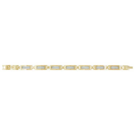 Bracelet homme phebus acier doré et câble 35-0950 – bracelets homme