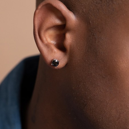 Boucles d'oreilles homme clous phebus ryo acier et oxydes 87-0048 – boucles d'oreilles homme