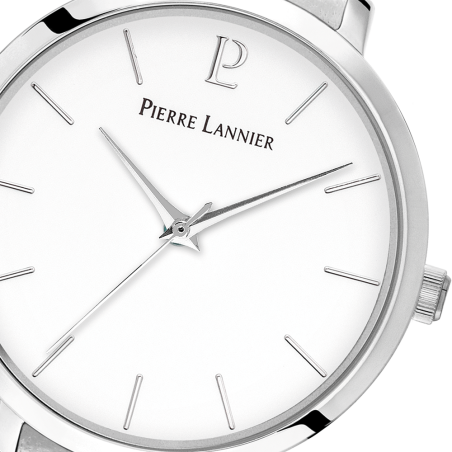 Montre femme pierre lannier chouquette cuir blanc – montres françaises