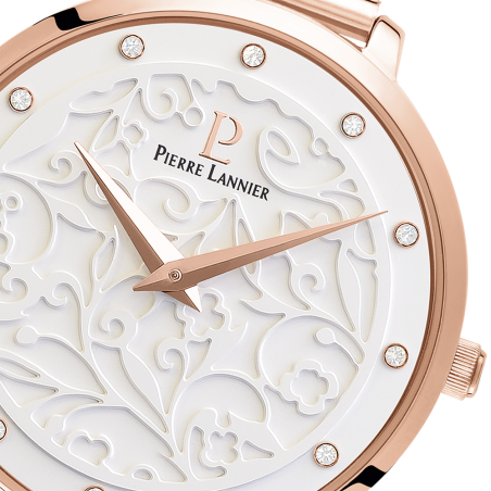 Montre femme pierre lannier eolia acier doré rose – accueil