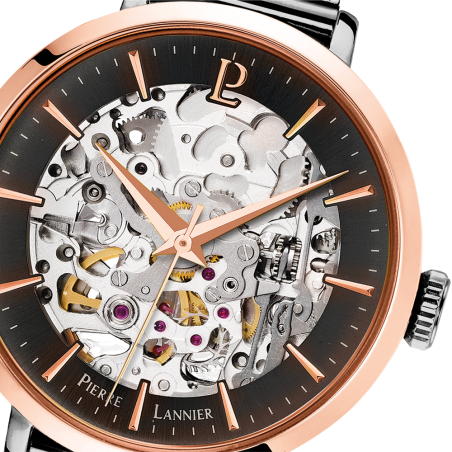 Montre femme pierre lannier automatic acier gris – analogiques