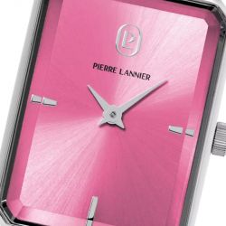 Montre femme pierre lannier ariane argenté cadran rose bracelet acier argenté 12 mm 005p651 - montres-femme - edora - 1