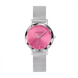 Montre femme pierre lannier multiples argenté cadran rose bracelet acier milanais argenté 14 mm 009m651 - fete-des-meres - edora - 0