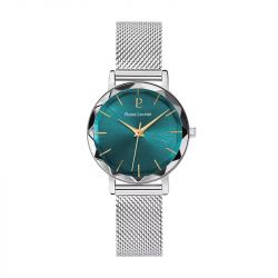 Montre femme pierre lannier multiples argenté cadran vert bracelet acier milanais argenté 14 mm 009m671 - montres-femme - edora - 0