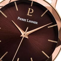 Montre femme pierre lannier multiples doré-rose cadran chocolat bracelet acier milanais doré-rose 14 mm 010p988 - montres-femme - edora - 2