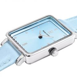 Montre femme pierre lannier ariane cadran bleu bracelet cuir bleu 049d666 - montres-femme - edora - 1
