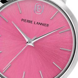 Montre femme pierre lannier chouquette argenté cadran rose bracelet acier argenté 078j659 - montres-femme - edora - 1