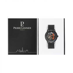 Montre homme pierre lannier paddock cadran noir bracelet acier milanais noir 338a459 - montres-homme - edora - 4