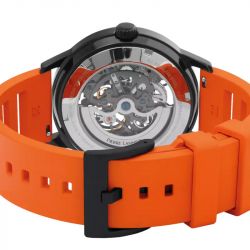 Montre homme pierre lannier paddock noir cadran noir bracelet caoutchouc orange 341a499 - montres-homme - edora - 3