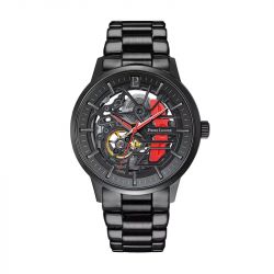 Montre homme pierre lannier paddock noir cadran noir bracelet acier noir 344a459 - montres-homme - edora - 0
