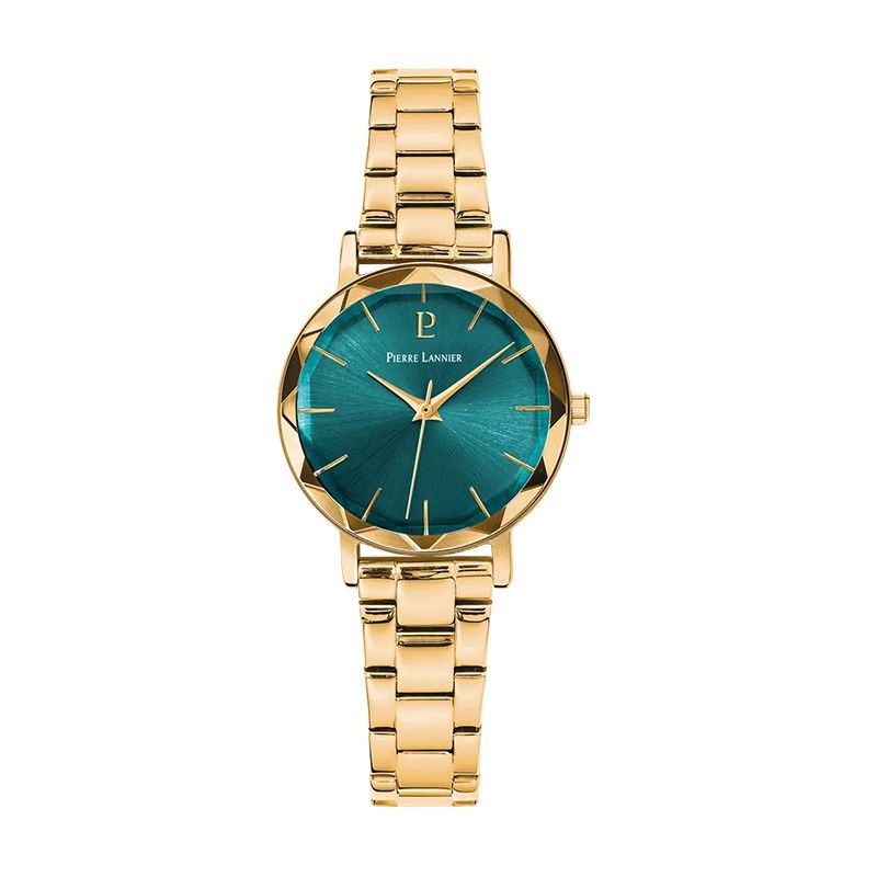 Coffret femme pierre lannier multiples cadran vert bracelet cuir vert 351k562 - montres-femme - edora