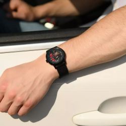 Coffret homme pierre lannier paddock cadran noir bracelet acier milanais noir 385c439 - montres-homme - edora - 1