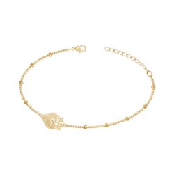 Bracelet femme tête de bouddha plaqué or edo66300034 - bracelets-femme - edora - 0