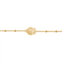 Bracelet femme tête de bouddha plaqué or edo66300034 - bracelets-femme - edora - 1