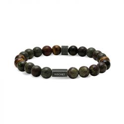 Bracelet homme rochet zen jaspe et oeil de tigre hb2808 - bracelets-homme - edora - 0