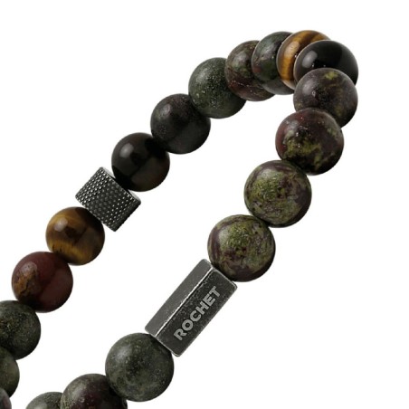 Bracelet homme rochet zen jaspe et oeil de tigre hb2808 – bracelets homme