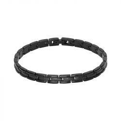 Bracelet Homme ROCHET Santorin Acier Noir HB4761