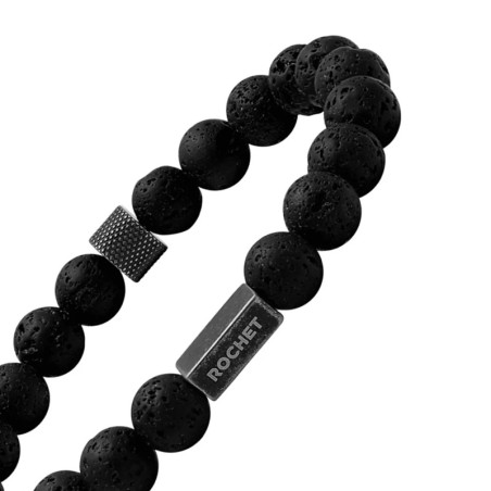Bracelet homme rochet zen perles pierre de lave hb2801 – bracelets homme