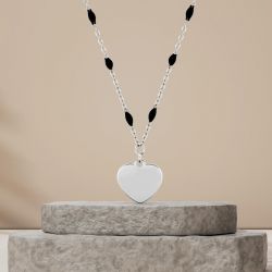 Collier femme edora coeur acier argenté edo432245 - colliers-femme - edora - 3