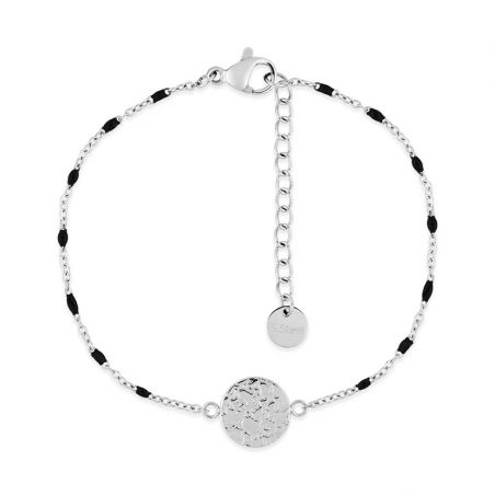 Bracelet or & argent, bracelet plaqué or, bracelet cuir & tissu - bracelets-femme - edora - 1