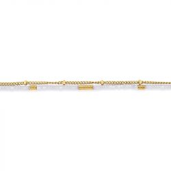 Bracelet femme double rang edora acier doré et cristaux edo433986 - bracelets-femme - edora - 1