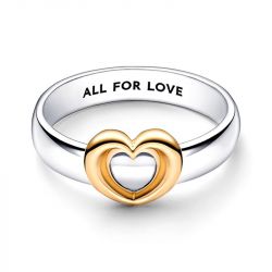 Bague femme pandora cœur coulissante 162504c00 - bagues-femmes - edora - 3