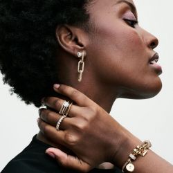 Bague femme pandora me double pavée & bleue 162528c01 - bagues-femmes - edora - 1