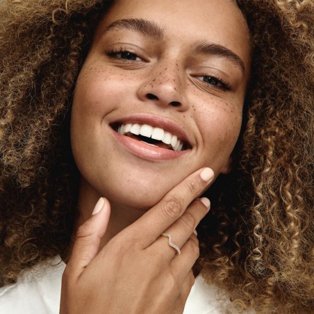 Bague femme pandora timeless vague scintillante 162539c01 – bagues femme