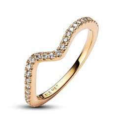 Bague femme pandora timeless vague scintillante 162539c01 - bagues-femmes - edora - 1