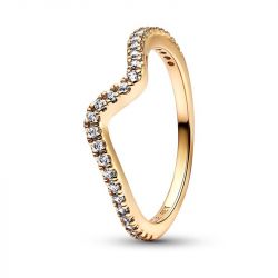 Bague femme pandora timeless vague scintillante 162539c01 - bagues-femmes - edora - 2