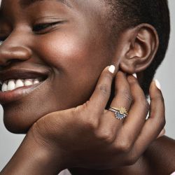 Bague femme pandora moments céleste soleil scintillant 162674c01 - bagues-femmes - edora - 1