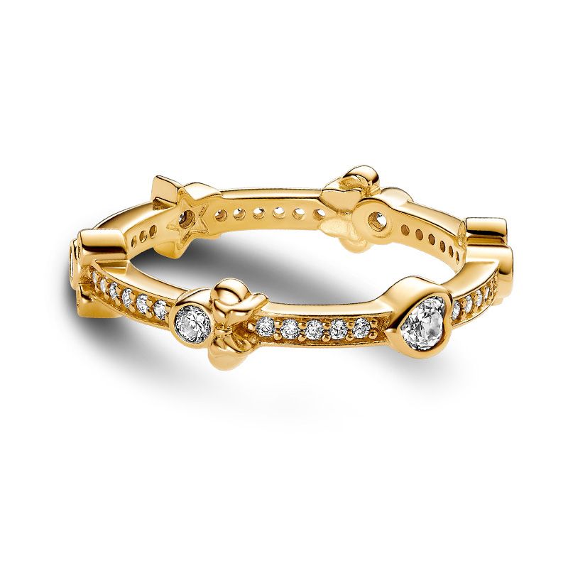 Bague femme pandora Éternité scintillante disney mickey & minnie 162957c01 - bagues-femmes - edora