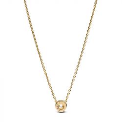 Collier femme pandora timeless à pendentif halo pavé rond 363548c01 - colliers-femme - edora - 2