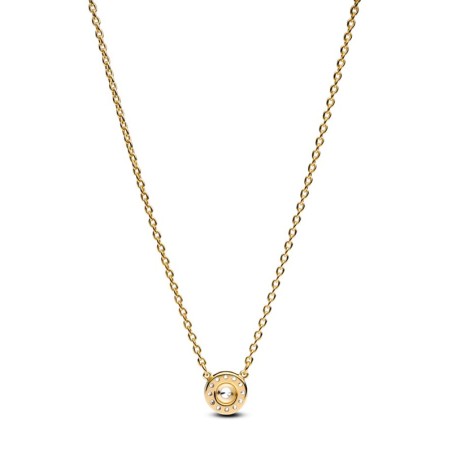 Collier femme pandora timeless à pendentif halo pavé rond 363548c01 – colliers femme