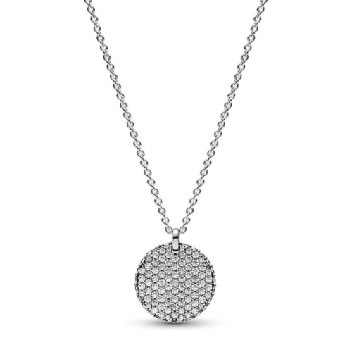 Collier Femme Pandora Timeless Pendentif Rond Pavé 392632C01