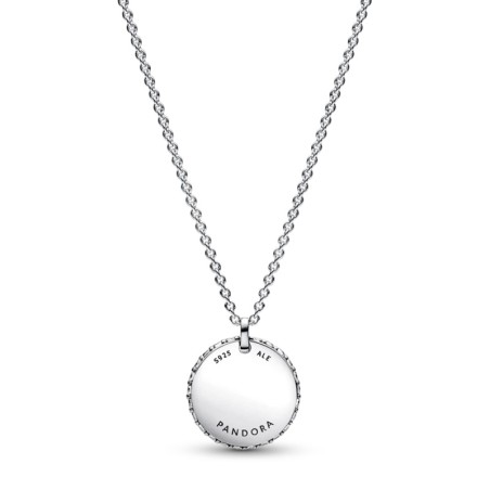 Collier femme pandora timeless pendentif rond pavé 392632c01 – colliers femme
