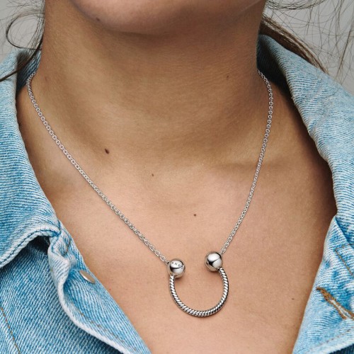 Collier Femme Pandora Moments avec Pendentif Fer à Cheval 392747C00