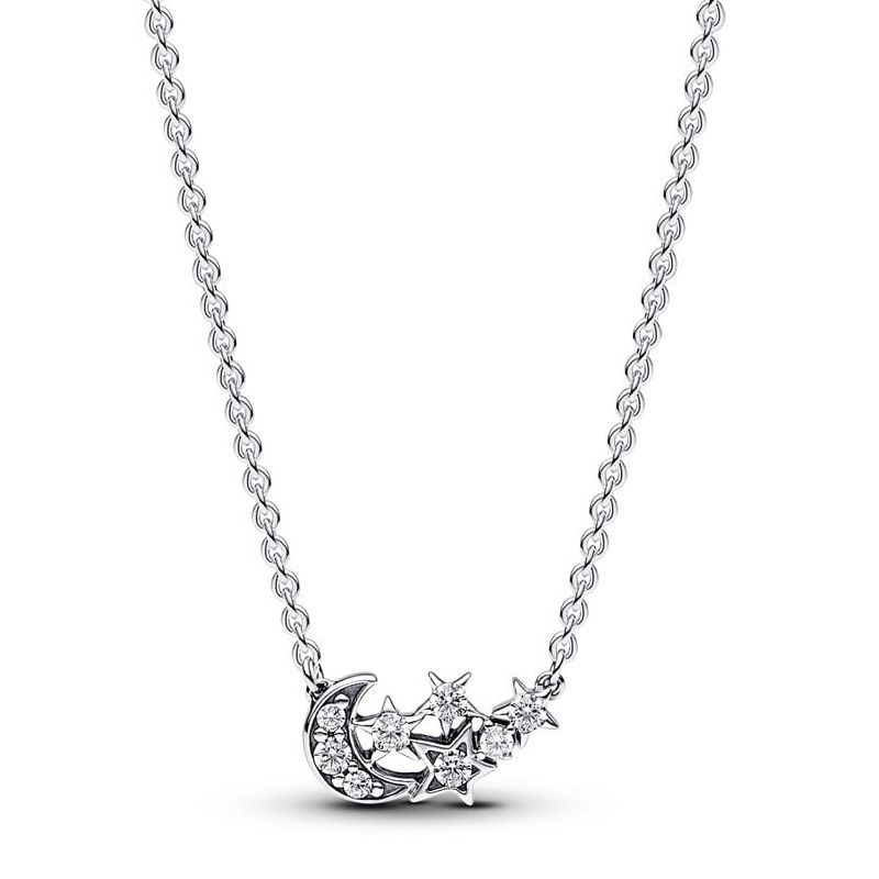 Collier femme pandora moments lune & Étoile scintillantes 392991c01 - colliers-femme - edora