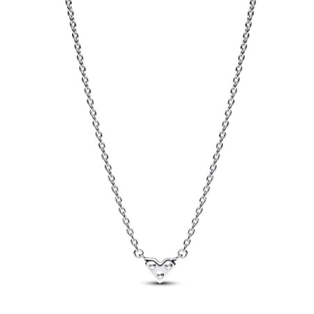 Collier femme pandora timeless cœur trois pierres 393014c01 – colliers femme